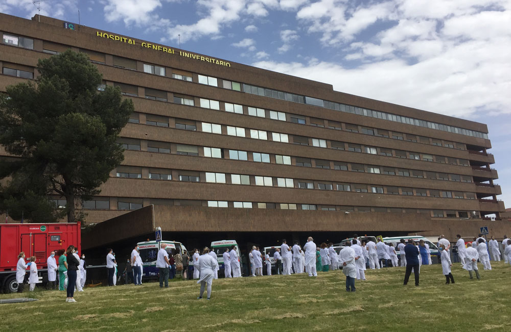 Homenaje víctimas hospital Albacete